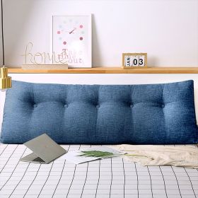SOGA 180cm Blue Triangular Wedge Bed Pillow Headboard Backrest