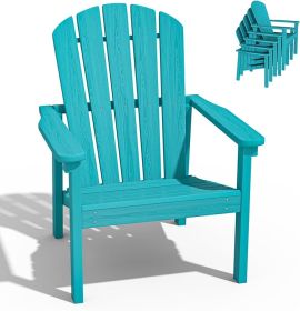 Stackable Adirondack Chairs (Option: Aruba blue-4pack)