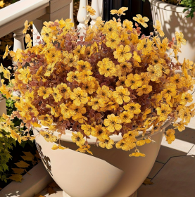 Bionic Flowers And Plants, Autumn Red, Orange, Yellow, Mixed Colors. (Option: Yellow)