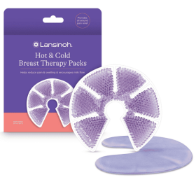 Reusable Hot and Cold Breast Therapy Gel Packs with Soft Covers – 2 Pack for Pumping & Soothing Relief