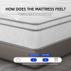 Full Size Mattress,10 Inch Hybrid Mattress in a Box with Gel Memory Foam