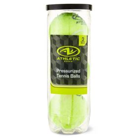 Pressurized Tennis Balls – 3 Pack, Standard Size & Weight, Suitable for All Court Surfaces, Training or Casual Play