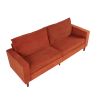 2139 Modern corduroy sofa, suitable for living room, balcony(2139OR,Orange)