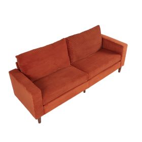 2139 Modern corduroy sofa, suitable for living room, balcony(2139OR,Orange)