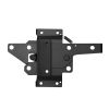 Self-Locking Gate Latch, Metal Heavy Duty Automatic Gravity Lever, Door Latch Hardware with Multiple Lock Holes, Matte Powder Coating Finish