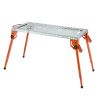 Foldable Welding Table 44" x 21", 500LBS Capacity Welding Workbench with 4-Level Adjustable Height