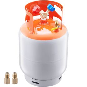 Refrigerant Recovery Tank, 50 LBS Capacity, 400 psi Portable Cylinder Tank with Y-Valve for Liquid/Vapor