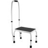 Step Stool 1-Step 330lbs Capacity, 3 Adjustable Height with Handle Steel Step Ladder, Portable Toddler Step Stools for Adults