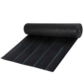 Weed Barrier Landscape Fabric, 5 x 250 ft, 5 Oz Premium Woven Ground Cover Heavy Duty PP Material & Easy Setup, Single-Layer for Outdoor Garden, Lawn