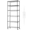 DIY Plant Stand with Grow Light, 6-Tier Large Tall Plant Shelf with 192W 5000K Full Spectrum Grow Lights