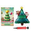 Dowmoo Christmas Balloons,Balloon Standing Santa Claus Reindeer Christmas Tree Event Atmosphere Arrangement