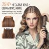Rotating Hair Dryer Brush, Ionic Hot Air Styling Brush with 1.5" and 2" Ceramic Coated Head, 4 in 1 Hair Dryer Styler and Volumizer