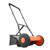 Push Reel Lawn Mower 14 inch, 5 Blades Manual Push Mower No Motor, 0.6-1.75 in Adjustable Cutting Height
