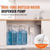 Bottled Water Dispenser Pump System, 2x5 Gallon Dispensing System, Automatic Electric Water Dispenser, Double-Pipe Water Jug Pump