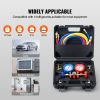AC Gauge Set - 3 Way AC Manifold Gauge Set for R134A R22 R12 R502 Refrigerant, Freon Gauges with 5ft Hoses, Couplers