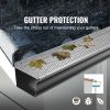 Gutter Guard, 6 inch Width, Aluminum Leaf Filter DIY Gutter Cover, 26 PCS 104 ft Total Length