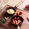 WANGYUANJI 4.3"Melting Pot Cast Iron Sauce Pan, Cast Iron Cookware, Melting Pot Perfect for Heating milk, Water and oil, Meltingchocolate, butter