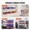 Plastic Storage Bin, (11-Inch x 11-Inch x 5-Inch), Hanging Stackable Storage Organizer Bin, Blue/Red, 6-Pack