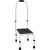 Step Stool 1-Step 330lbs Capacity, 3 Adjustable Height with Handle Steel Step Ladder, Portable Toddler Step Stools for Adults