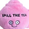 "Spill the Tea" Plush Teapot Soft Cuddly Toy Funny Cute
