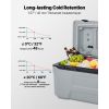 Portable Cooler, 74 QT Wheeled Cooler with Ice Retention, Heavy-Duty Handles and Cup Holder, Lightweight Rigid Material Insulated Portable Cooler
