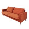 2139 Modern corduroy sofa, suitable for living room, balcony(2139OR,Orange)