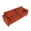 2139 Modern corduroy sofa, suitable for living room, balcony(2139OR,Orange)