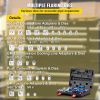 Hydraulic Flaring Tool Kit, 45° Double Flaring Tool, Brake Repair Brake Flaring Tools for 3/16"-1/2", Brake Flare Tool with Tube Cutter and Deburrer