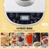 Bread Maker, 19-in-1 2LB Dough Machine, Nonstick Ceramic Pan Automatic Breadmaker with Gluten Free Setting, Whole Wheat Bread Making, Digital