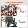 Garden Tool Organizer, 16 Slots with Hooks, Yard Tool Tower Rack with Wheels for Garage Organization and Storage, Hold Long-Handled Tool/Rake/Broom