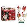 Jue-Fish Christmas f Chicken Pendant Set, Decorated Chicken Pendant For Home Holiday Party Christmas Tree Atmosphere