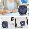 (FST-WED-WD)New desktop small fan Rechargeable desktop fan Portable office student dormitory home mini fan Mute(Random color)