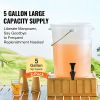Beverage Dispenser, 5 Gallon Drink Dispensers for Parties, Plastic Juice Dispenser with Spigot and Lid, Iced Tea Lemonade Juice Water Dispenser