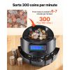 USD Coin Counter & Coin Sorters with LCD Display, Coin Sorter Machine for USD Coin 1/5/10/25 Cents $1, Sorts up to 300 Coins/min