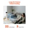 Tower Fan, 22 ft/s Velocity Quiet Floor Fan, 70° Oscillating Fans for Indoors with 3 Speeds, 4 Modes, 12H Timer