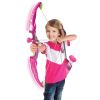 Light-Up Bow and Arrow Archery Toy Set for Girls – Outdoor Sport Set with Target, 3 Suction Arrows, Quiver – Indoor/Outdoor Play