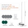 Cordless Electric Mop, Up to 70 mins Powerful Battery, Electric Spin Mop with Dual Spinning Heads, 4 Microfiber Pads & 2 Floor Scrubber Pads