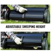 Push Lawn Sweeper, 26-inch Leaf & Grass Collector, Strong Rubber Wheels & Heavy Duty Thickened Steel