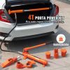 4 Ton Porta Power Kit, Portable Hydraulic Jack with 3.9 ft/1.2 m Oil Hose, Auto Body Frame Repair Kit with Storage Case for Car Repair, Truck