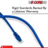 5 CORE Ethernet Cable 3 ft Long Cat 6 Computer Internet Patch Cord High Speed WiFi RJ45 for Gaming Indoor Outdoor Use - ET 3FT BLU