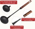 WANGYUANJI lron Spoon Soup Ladle Tool,14.3" Premium lron Spoon - Durable and Versatile Cooking Utensil, Ban Sale on Amazon