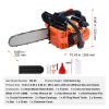 Gas Chainsaw, 25.4CC 12" 1.2HP, Gasoline Powered Chain Saw, Handheld Cordless Petrol Chainsaws for Tree Wood Branch Cutting, Tree Trimming