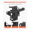 Self-Locking Gate Latch, Metal Heavy Duty Automatic Gravity Lever, Door Latch Hardware with Multiple Lock Holes, Matte Powder Coating Finish