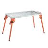 Foldable Welding Table 44" x 21", 500LBS Capacity Welding Workbench with 4-Level Adjustable Height