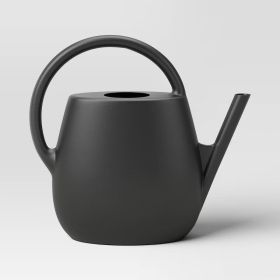 1 Gallon Plastic Watering Can, Black – Durable Long Spout Watering Can For Indoor & Outdoor Garden Plants