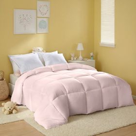 Pink Extra Large Plump Thick Duvet - Bohemian-style Checkered Quilting With Enhanced Warmth And Skin-friendly Comfort. Machine Washable, Hotel-gr (Option: Pink-K)