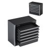 Metal Tool Box, 8.6-inch, Portable Metal Tool Box with 5 Drawers, Small Tool Chest with EVA Liners and PP Feet Pads