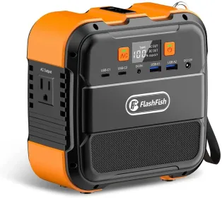 Flashfish 120W Portable Power Station, 98Wh/26400mAh Solar Generator Backup Power Battery Pack With AC/DC/Type-c/USB/Flashlight, 110V Power Bank (Option: A101)