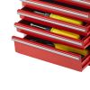 Metal Tool Box, 8.6-inch, Portable Metal Tool Box with 5 Drawers, Small Tool Chest with EVA Liners and PP Feet Pads