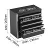 Metal Tool Box, 8.6-inch, Portable Metal Tool Box with 5 Drawers, Small Tool Chest with EVA Liners and PP Feet Pads